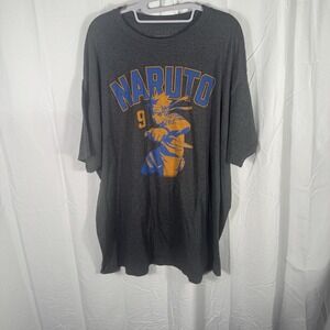 Naruto Shippuden Graphic tshirt gray large anime tee featuring Naruto Uzumaki #9